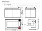 Preview: SUN Battery SB12-12V0 12V 12Ah Blei Akku AGM mit VdS