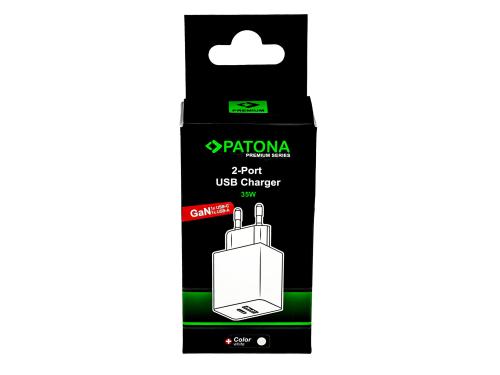 PD35W Premium GaN 2-Port-Adapter USB-C USB-A PD3.0 QC3.0