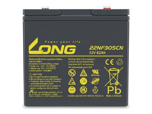 Kung Long 22NF305CN 12V 62Ah AGM Blei Akku wartungsfrei zyklenfest