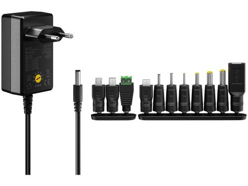 Preview: Universal Netzteil 3V - 12V 1A 11-teiliges DC Adapter Set