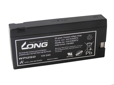 Bleiakku Batterie Kung Long WP1250 12V 2Ah AGM Blei Accu Battery wartungsfrei