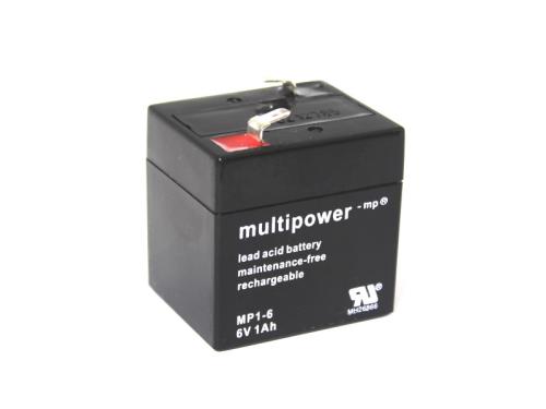 Komptaibler Akku WP1-6 NP1-6 PS-610 CT1.0-6 AGM Blei 6V 1000 mAh Lead Acid VRLA