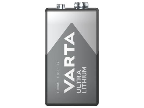 Preview: Varta E-Block 6122 9V Ultra Lithium 10-Jahresbatterie für Rauchwarnmelder