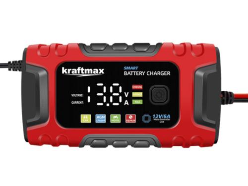 Preview: Kraftmax BC-360 12V KFZ-Ladegerät 2Ah-150Ah 3-Stufen Universal Smart Charger