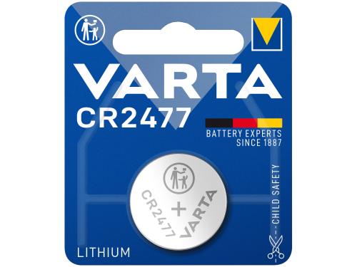 Varta Knopfzelle CR2477 Professional Lithium Batterie 3,0 Volt 850mAh