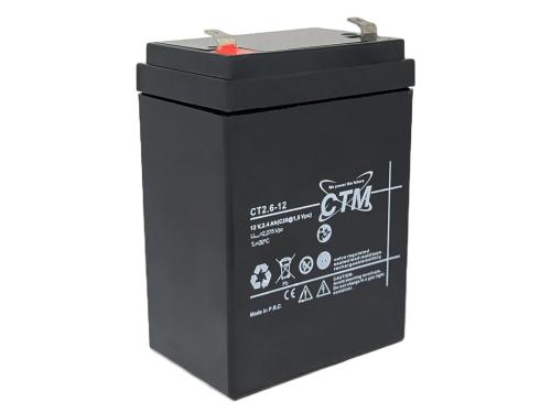 Preview: CTM2.6-12 12V 2,6Ah AGM Pb Akku Batterie wartungsfrei