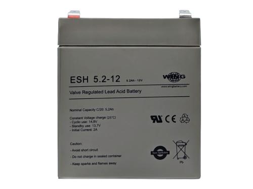 Wing ESH5,2-12 12V 5,2Ah (20hr) AGM Pb Akku Batterie wartungsfrei