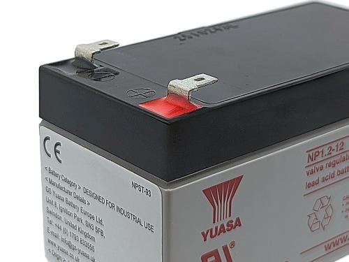 Yuasa NP1.2-12 12V 1,2Ah AGM Batterie Blei wartungsfrei VdS geprüft