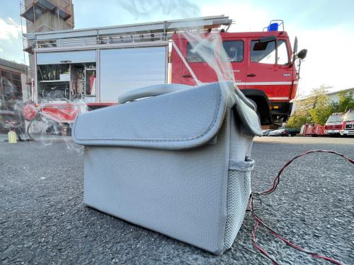 Akku-Sicherheitsbox L Batteriesammler Aufbewahrung Brandschutz Akkutasche