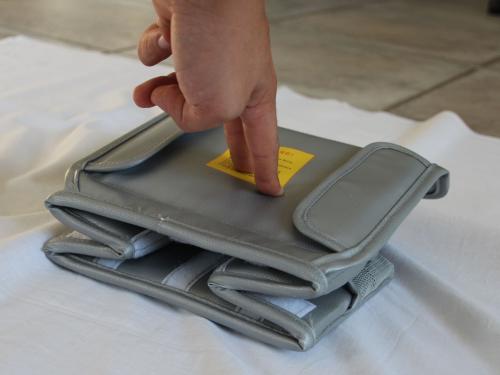Akku-Sicherheitsbox L Batteriesammler Aufbewahrung Brandschutz Akkutasche
