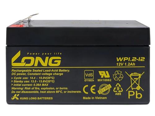 Akku Kung Long WP1.2-12 12V 1,2Ah AGM Batterie Blei wartungsfrei VdS battery