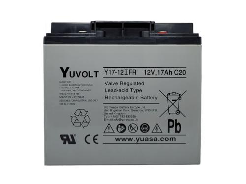 Yuasa Yuvolt Y17-12IFR 12V 17Ah AGM VdS Blei Accu Batterie wartungsfrei