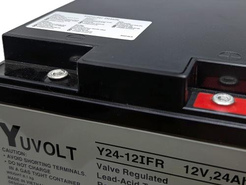 Yuasa Yuvolt Y24-12OIFR 12V 24Ah AGM Blei Accu Batterie wartungsfrei