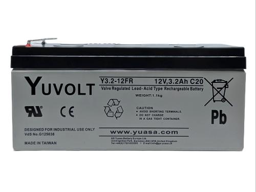 Yuasa Yuvolt Y3.2-12FR 12V 3,2Ah AGM VdS Blei Accu Batterie wartungsfrei