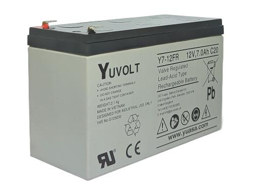 Preview: Yuasa Yuvolt Y7-12FR 12V 7Ah AGM Blei Accu Batterie wartungsfrei