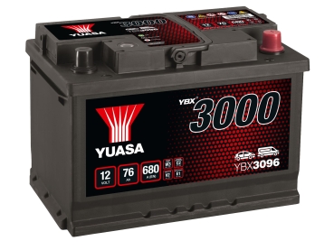 Autobatterie Fahrzeugbatterie YBX3096 12V 76Ah 680A GS Yuasa SMF Battery