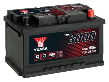 Autobatterie Fahrzeugbatterie YBX3100 12V 71Ah 680A GS Yuasa SMF Battery
