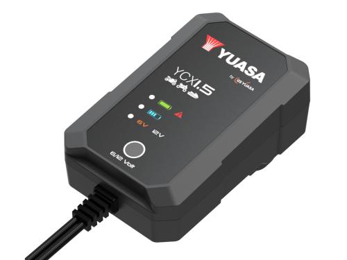 Yuasa YCX1.5 6/12 V 1,5 A Motorradbatterie-Smart-Ladegerät