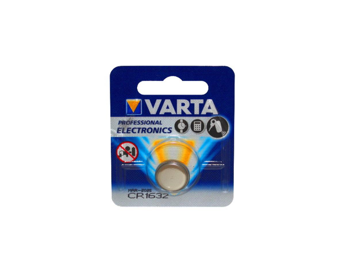 Varta Knopfzelle CR1632 Professional Lithium Batterie 3,0 Volt 135mAh