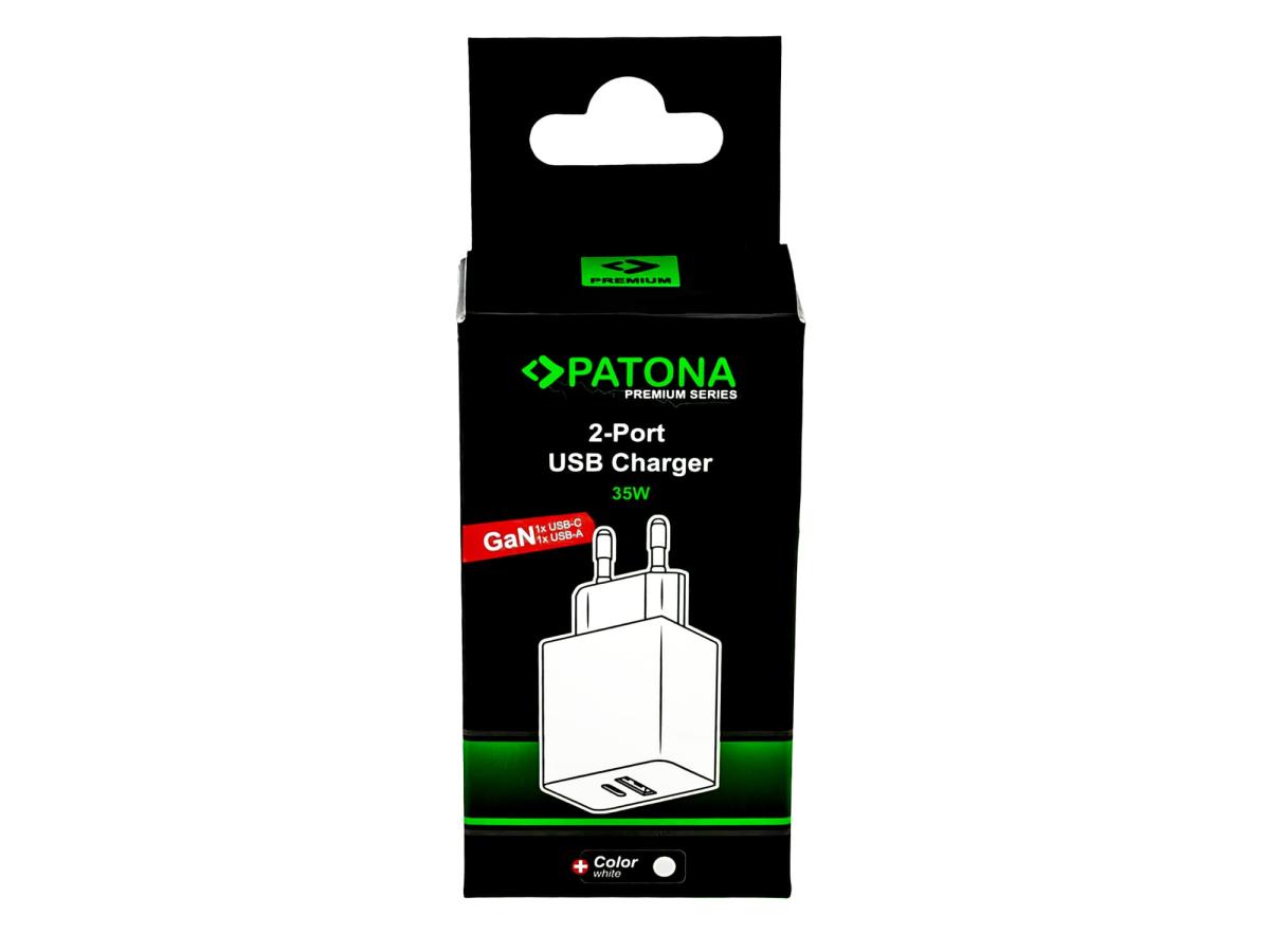 PD35W Premium GaN 2-Port-Adapter USB-C USB-A PD3.0 QC3.0