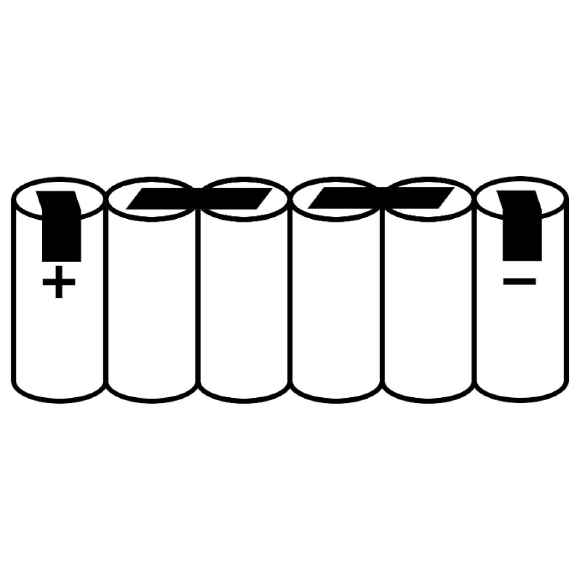 Akku kompatibel Euras Wietek 73.64 Batterie 7,2V 3,0Ah Lampe Handscheinwerfer