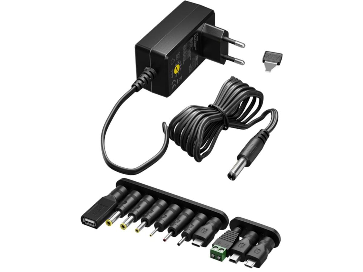 Universal Netzteil 3V - 12V 1A 11-teiliges DC Adapter Set