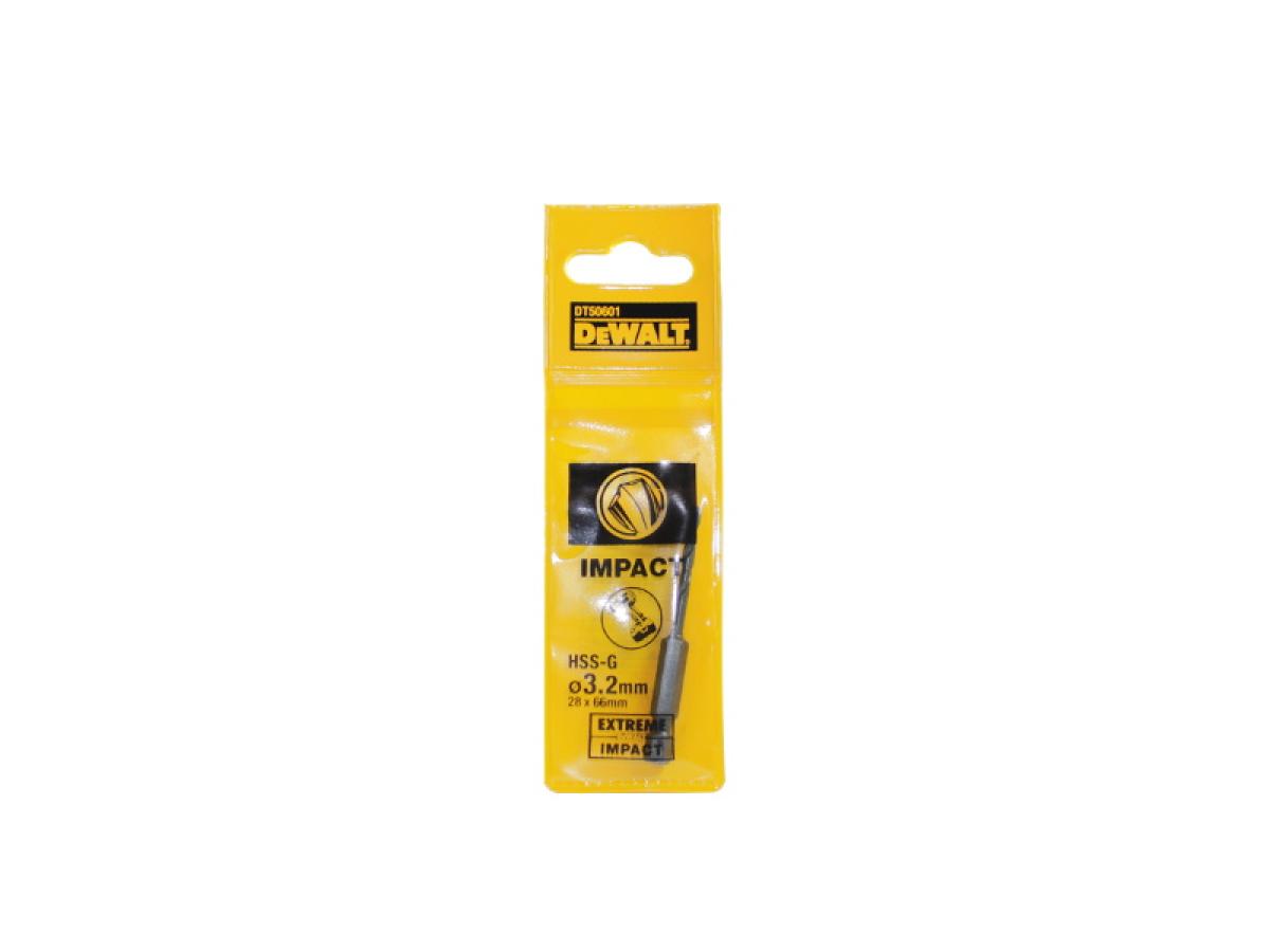 DeWALT Extreme Impact Metallbohrer HSS-G Bohrer Ø 3,2mm DT50601-QZ 28 x 66mm