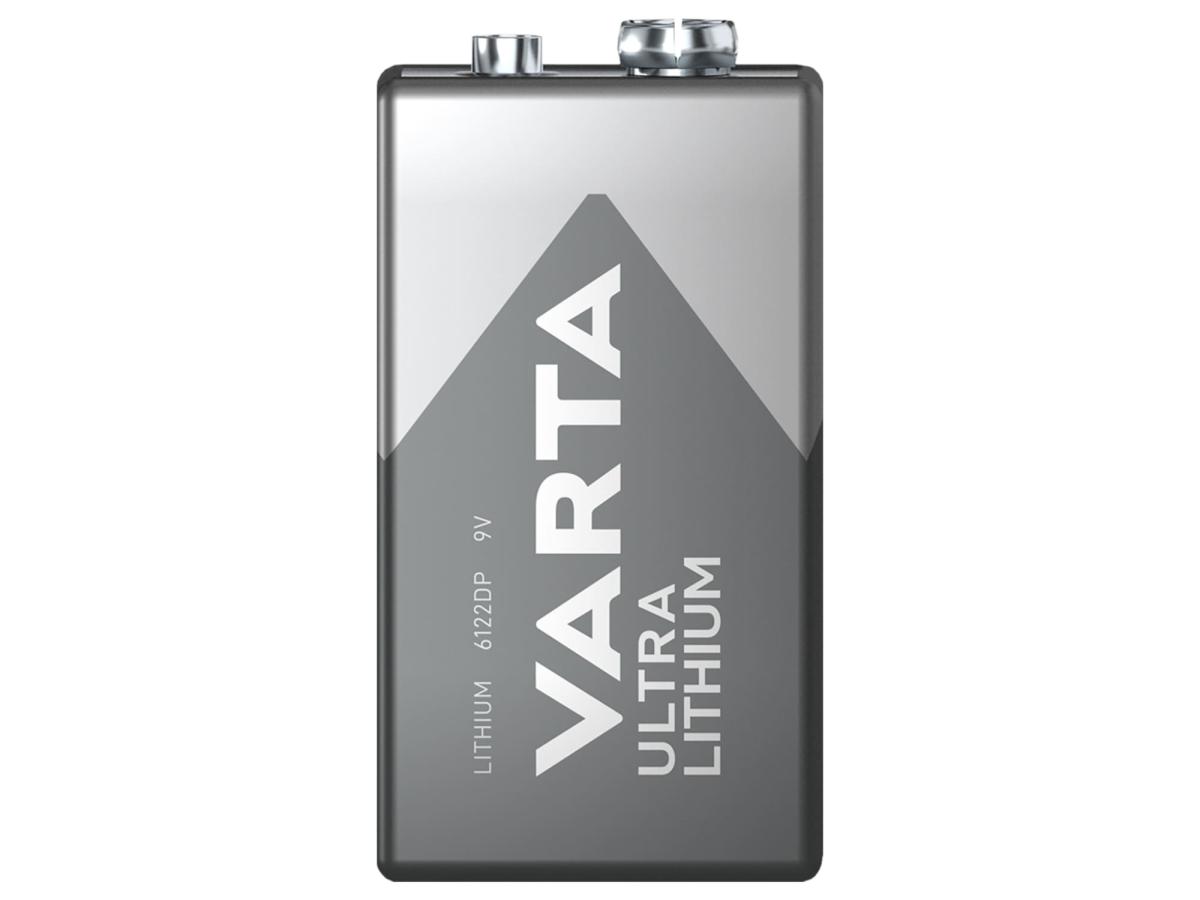 Varta E-Block 6122 9V Ultra Lithium 10-Jahresbatterie für Rauchwarnmelder