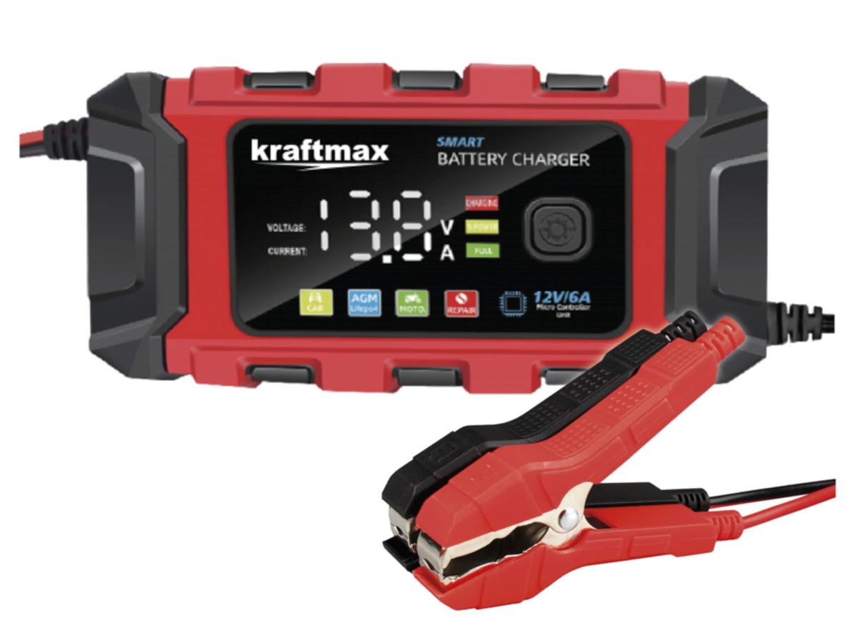 Kraftmax BC-360 12V KFZ-Ladegerät 2Ah-150Ah 3-Stufen Universal Smart Charger