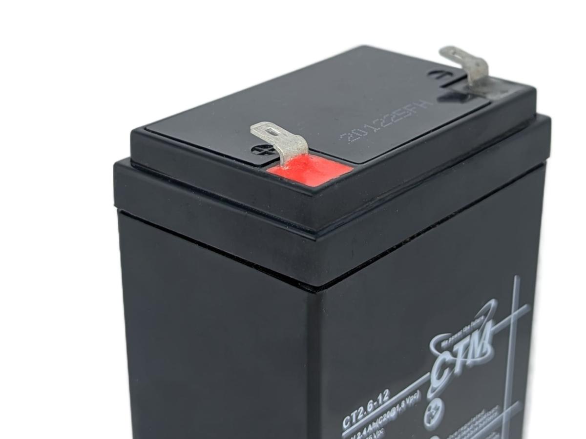 CTM2.6-12 12V 2,6Ah AGM Pb Akku Batterie wartungsfrei