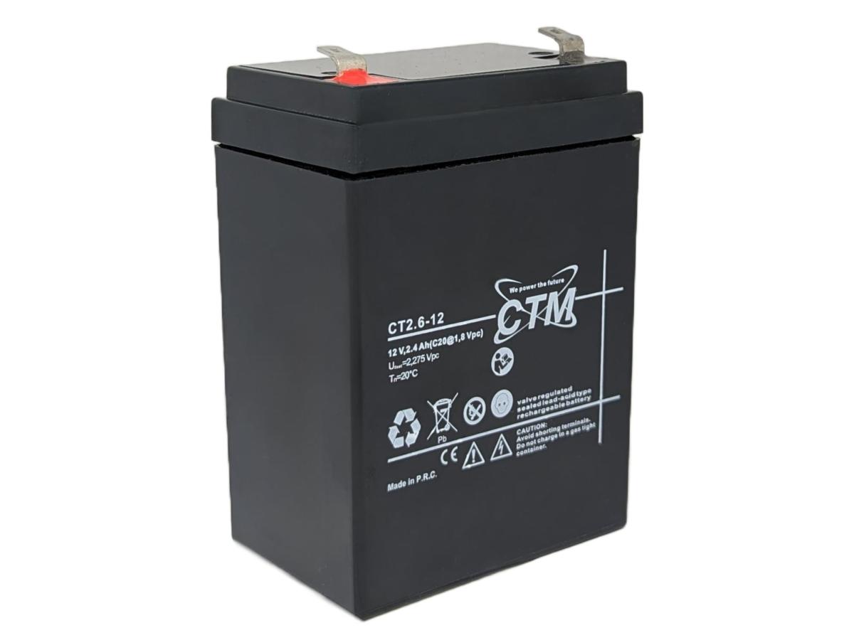 CTM2.6-12 12V 2,6Ah AGM Pb Akku Batterie wartungsfrei