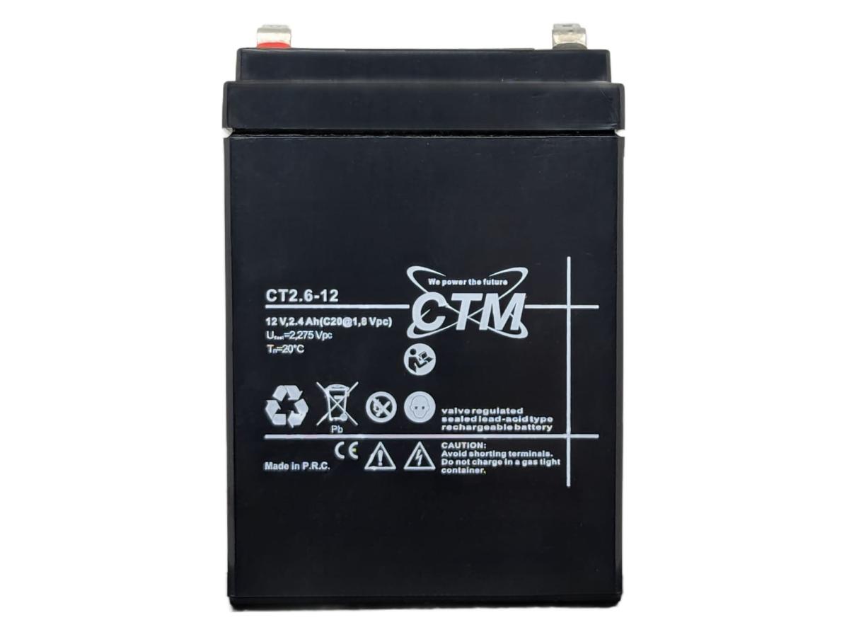 CTM2.6-12 12V 2,6Ah AGM Pb Akku Batterie wartungsfrei