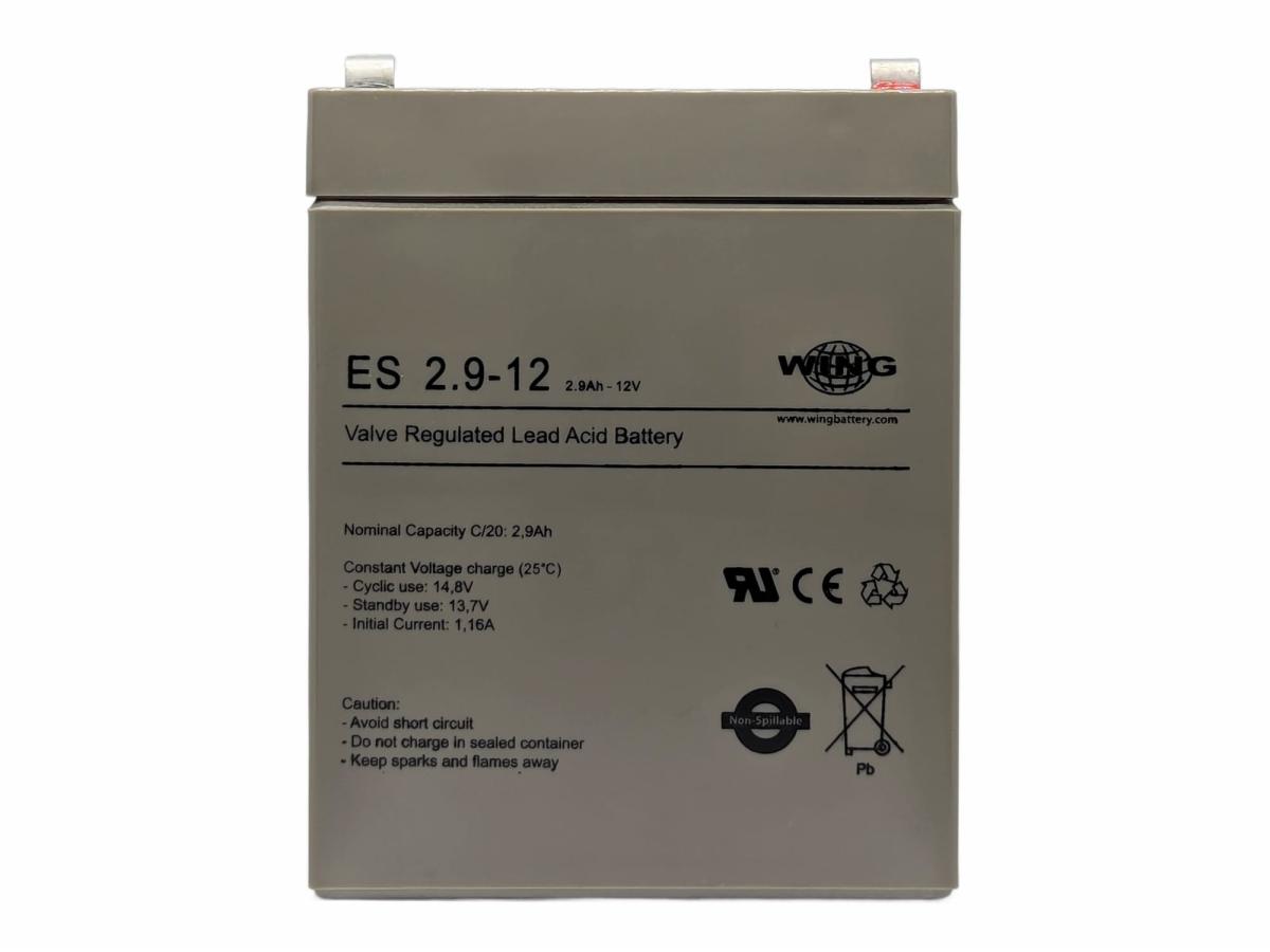 Wing ES2.9-12 12V 2,9Ah AGM Pb Akku Batterie wartungsfrei