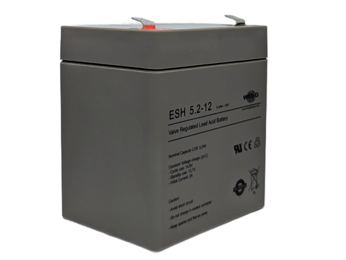 Wing ESH5,2-12 12V 5,2Ah (20hr) AGM Pb Akku Batterie wartungsfrei