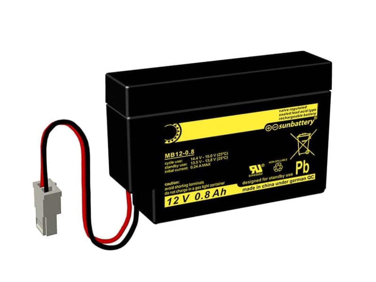 SUN Battery MB12-0.8 12V 0,8Ah Blei Akku AGM