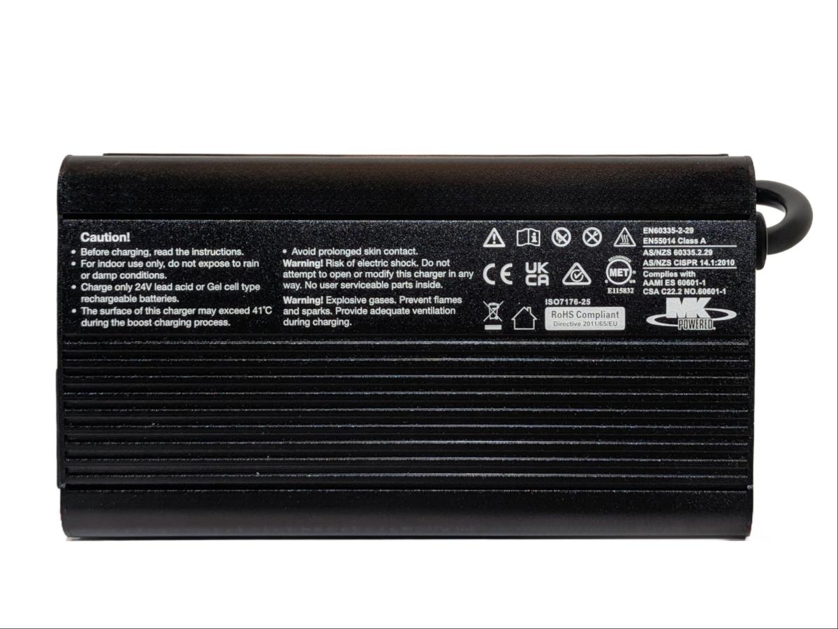 MK Battery LS24/8A-8 Blei Ladegerät 24V 8A für Rollstühle und Seniorenmobile