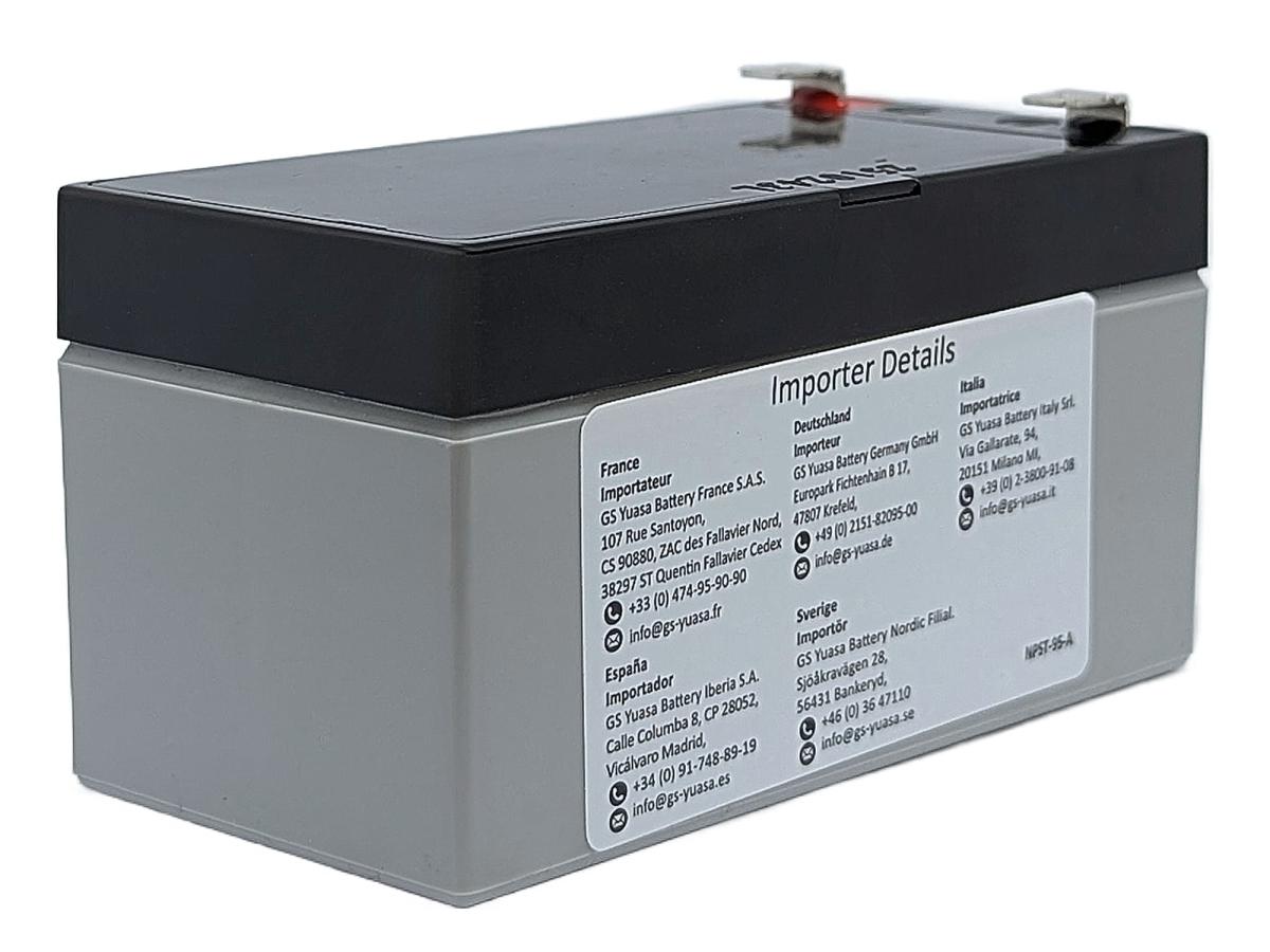 Yuasa NP1.2-12 12V 1,2Ah AGM Batterie Blei wartungsfrei VdS geprüft