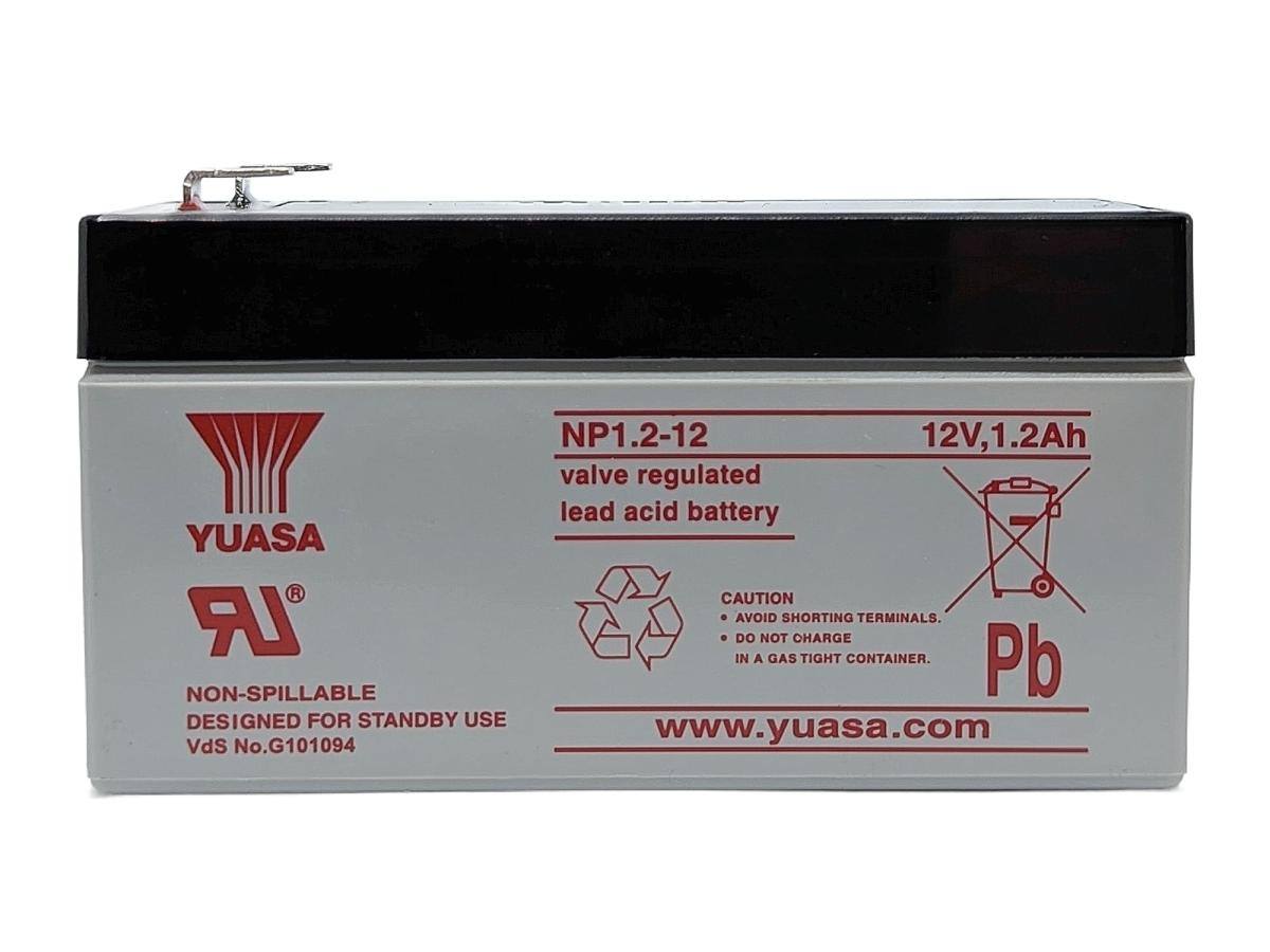 Yuasa NP1.2-12 12V 1,2Ah AGM Batterie Blei wartungsfrei VdS geprüft