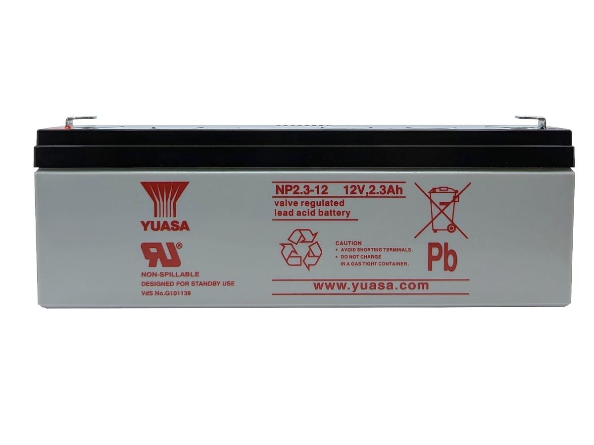 Yuasa NP2.3-12 12V 2,3Ah AGM Blei Batterie wartungsfrei VdS-geprüft