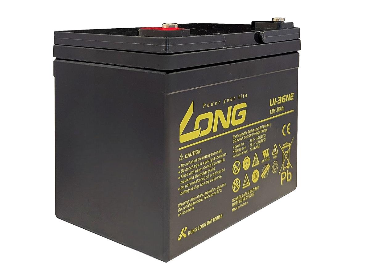 U1-36NE Kung Long Pb Akku 12V 36Ah AGM wartungsfrei zyklenfest