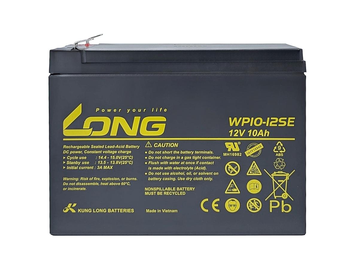 Bleiakku Batterie Kung Long WP10-12SE 12V 10Ah AGM Blei Accu wartungsfrei