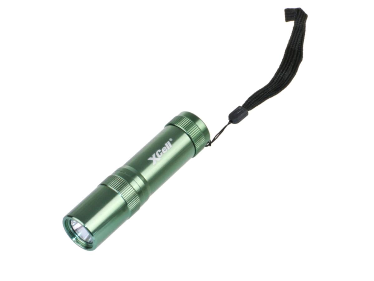XCell LED-Taschenlampe Basic 1 Watt inkl. 3 x AAA Alkaline Batterien, Handschlaufe