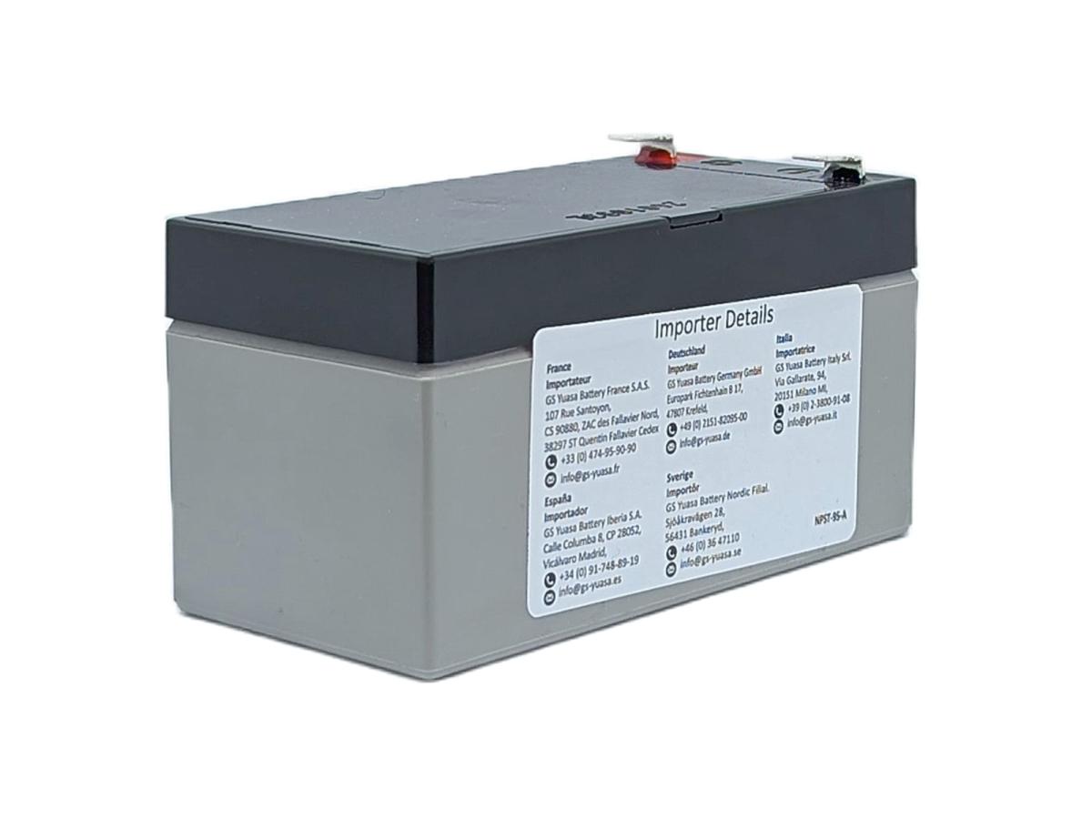 Yuasa Yuvolt Y1.2-12FR 12V 1,2Ah AGM VdS Blei Accu Batterie wartungsfrei