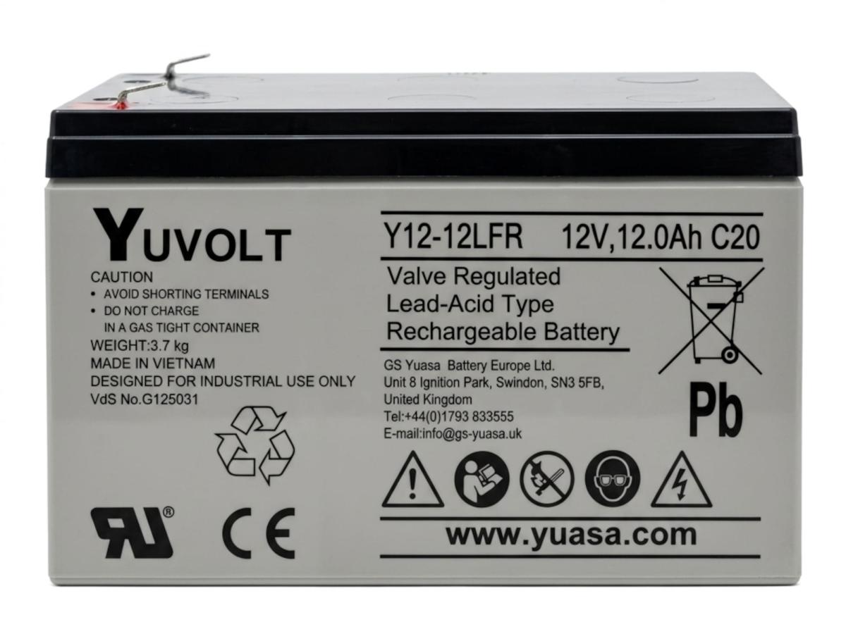 Yuasa Yuvolt Y12-12LFR 12V 12Ah AGM Blei Accu Batterie wartungsfrei