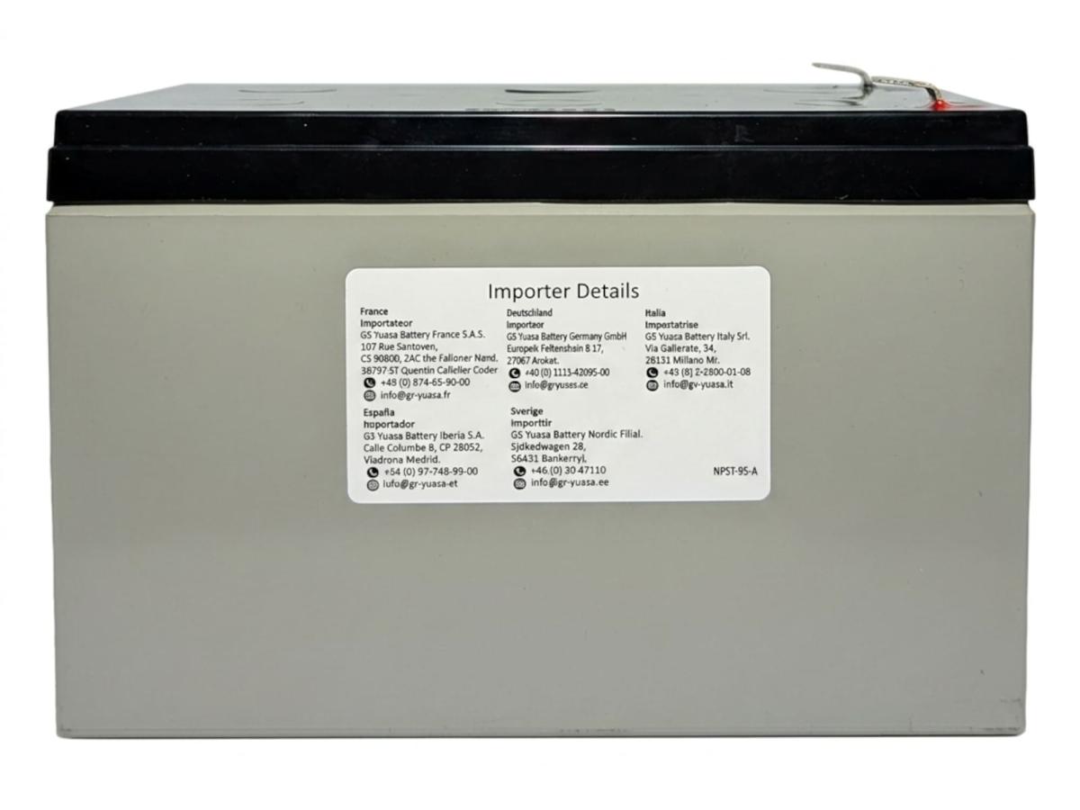 Yuasa Yuvolt Y12-12LFR 12V 12Ah AGM Blei Accu Batterie wartungsfrei