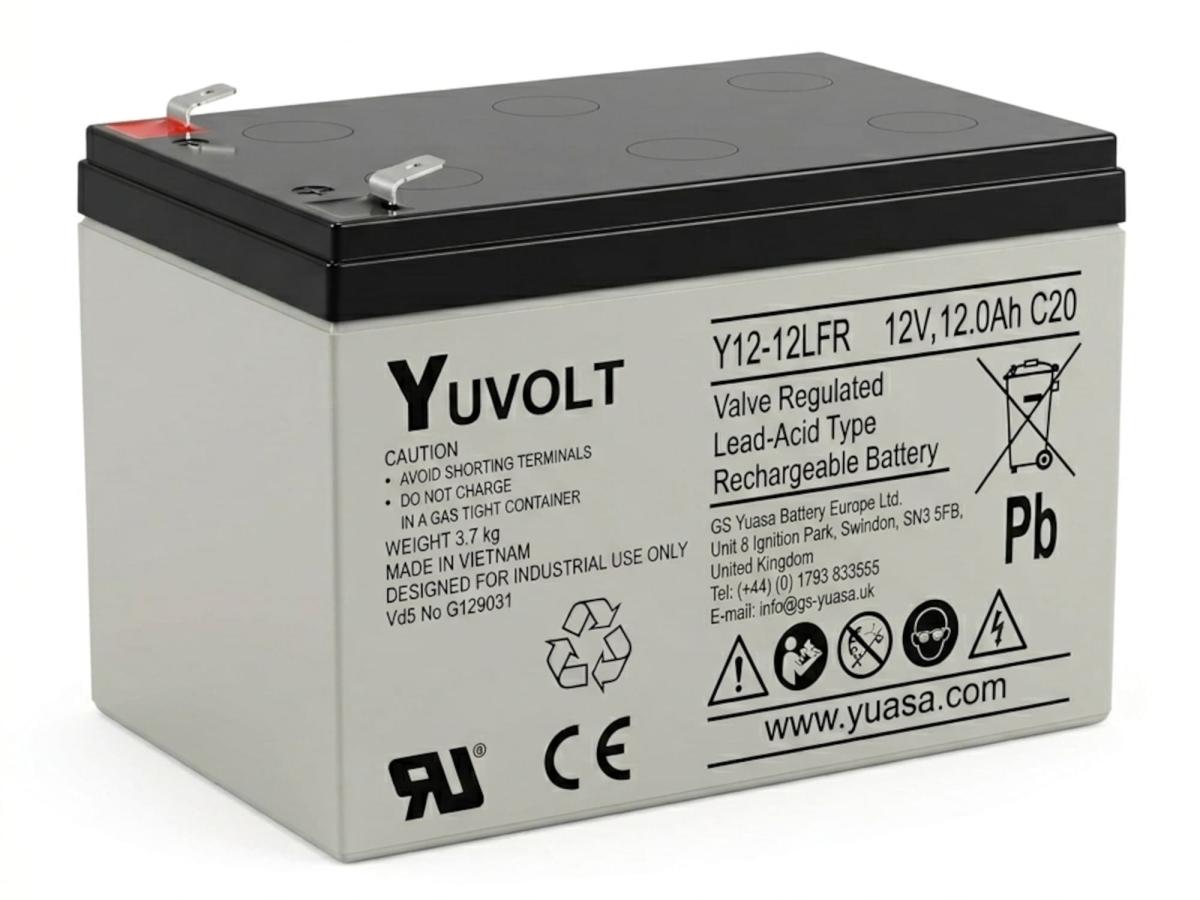 Yuasa Yuvolt Y12-12LFR 12V 12Ah AGM Blei Accu Batterie wartungsfrei