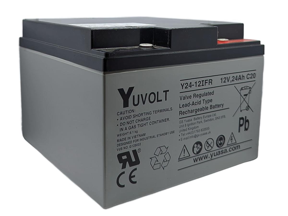 Yuasa Yuvolt Y24-12OIFR 12V 24Ah AGM Blei Accu Batterie wartungsfrei