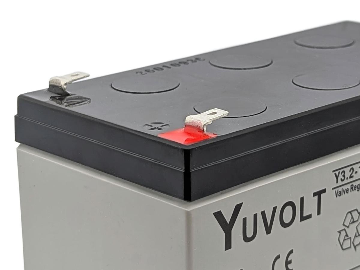 Yuasa Yuvolt Y3.2-12FR 12V 3,2Ah AGM VdS Blei Accu Batterie wartungsfrei