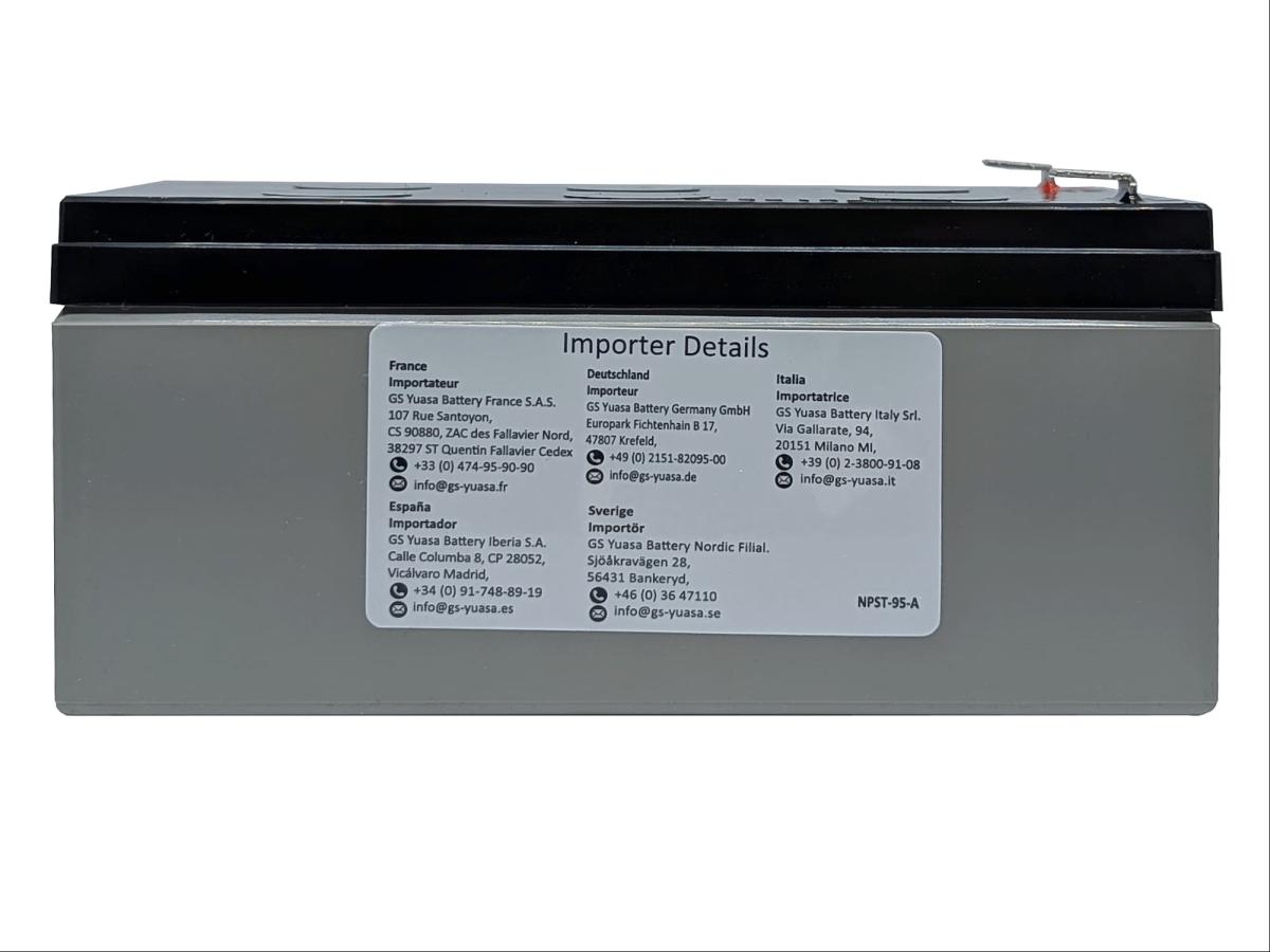 Yuasa Yuvolt Y3.2-12FR 12V 3,2Ah AGM VdS Blei Accu Batterie wartungsfrei